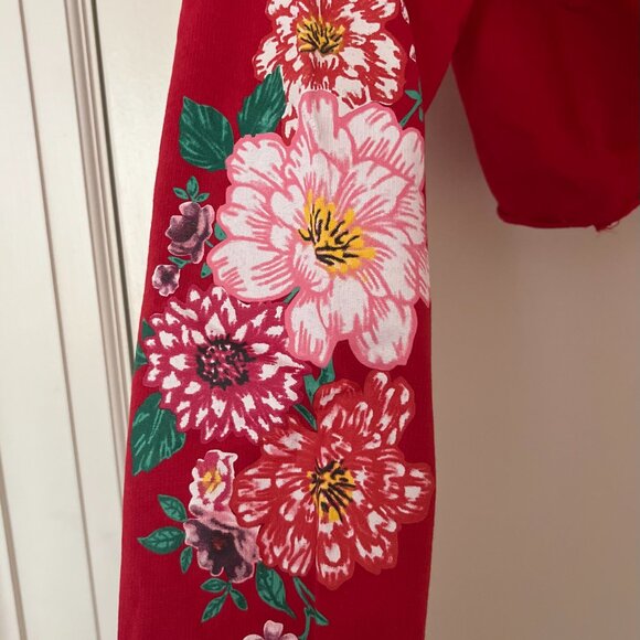 H&M Red Cropped Long Sleeve - Picture 3 of 5